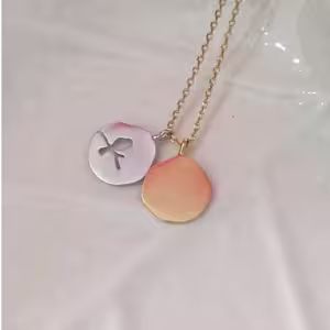 Mixed Charm Disc Necklace