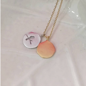 Mixed Charm Disc Necklace