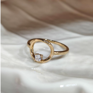 White Opal Open Ring