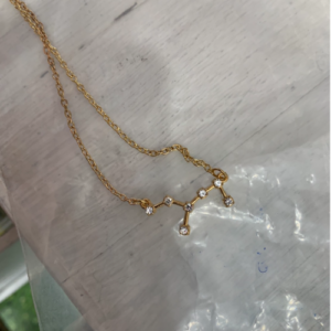 Gold Star Cluster Necklace