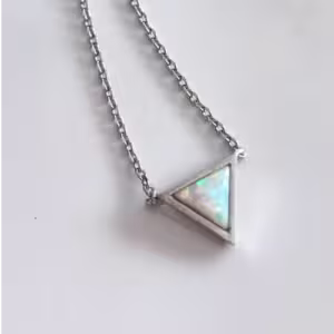 Silver Prism Point Necklace