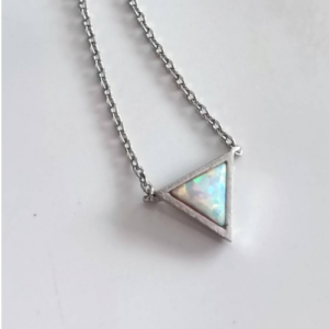 Silver Prism Point Necklace