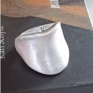 Silver Oval Link Ring