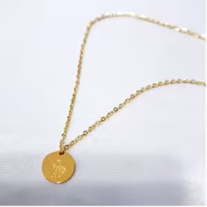 Flower Coin Necklace