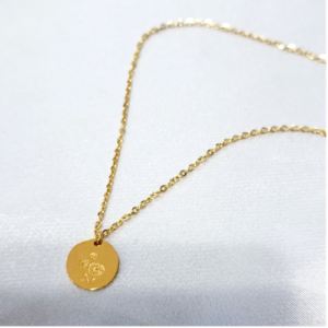 Flower Coin Necklace