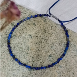 Navy Natural Stone Bracelet