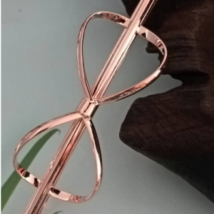 Rose Gold Oversized Bow Clip