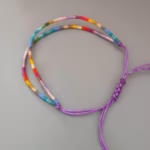 Purple Beaded Bracelet