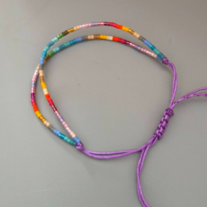 Purple Beaded Bracelet