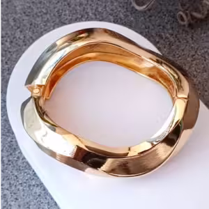 Gold Rounded Link Bracelet
