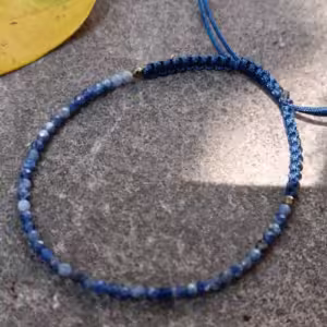 Indigo Beaded Bracelet