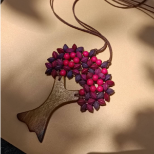 Berry Tree Pendant Necklace