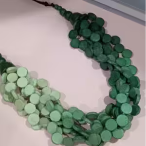 Mint Layered Disc Necklace