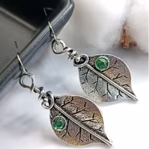 Silver Leaf Earrings
