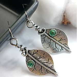 Silver Leaf Earrings