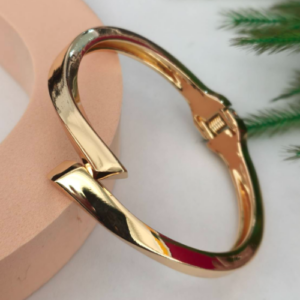 Gold Nail Bangle Bracelet