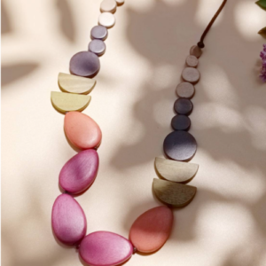 Pink Pebble Necklace