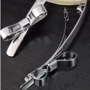 Silver Double Clip Set