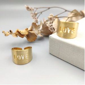 Gold Love Ring