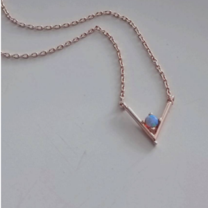Rose Gold Arc Necklace