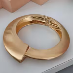 Gold Wide Cuff Bracelet