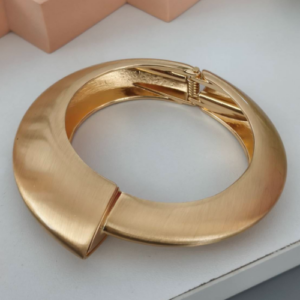 Gold Wide Cuff Bracelet