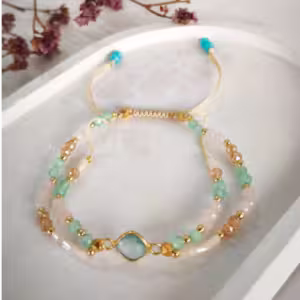 Pastel Multicolor Beaded Adjustable Bracelet