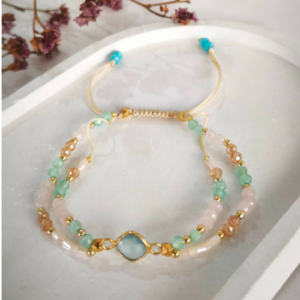 Pastel Multicolor Beaded Adjustable Bracelet