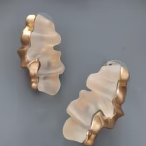 Gold Spiral Threader Earrings