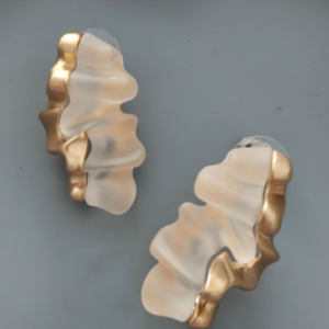 Gold Spiral Threader Earrings