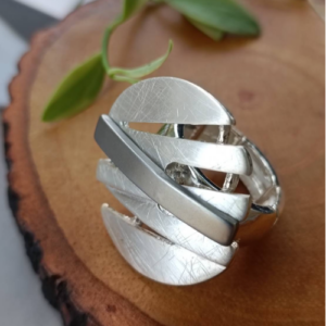 Silver Layered Wrap Ring