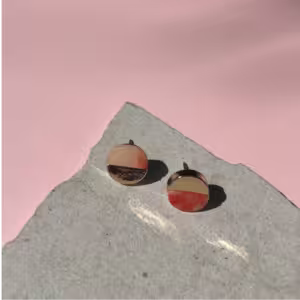 Rosé Eclipse Studs Earrings