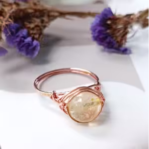 Golden Vein Wrap Ring