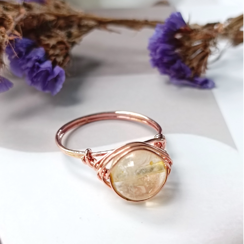 Golden Vein Wrap Ring