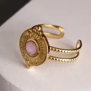 Pink Serenity Signet Ring