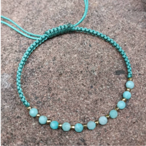 Aqua Beaded Bracelet