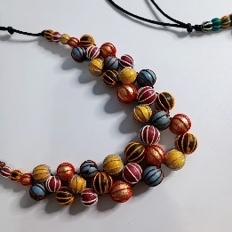 Warm Wrapped Ball Necklace