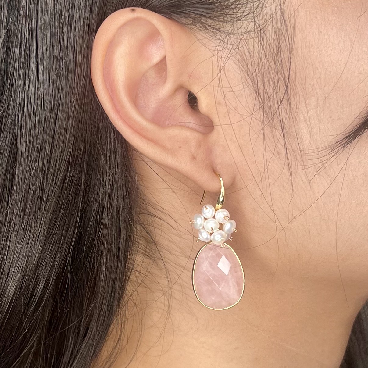 Blush Treasure Drops Earrings - Image 2