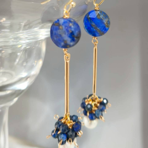 Blue Harmony Dangle Earrings