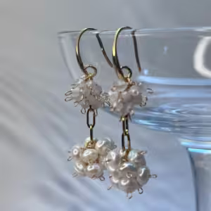 Ivory Glow Pearl Earrings