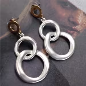 Mixed Metal Link Earrings