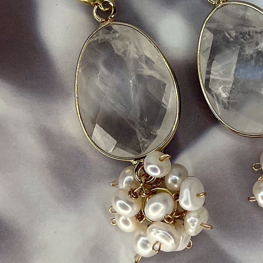 Moonlit Tide Pearl Drops Earrings - Image 5