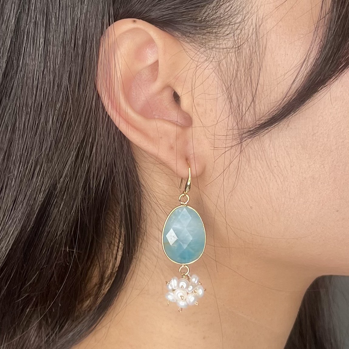 Ocean Whisper Drops Earrings - Image 2