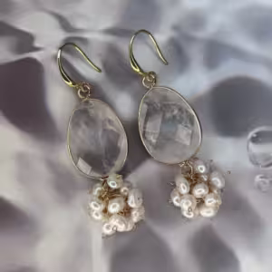 Moonlit Tide Pearl Drops Earrings