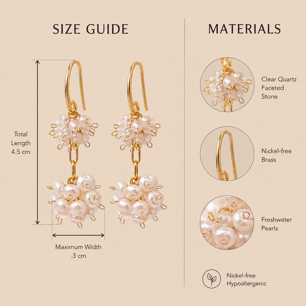 Ivory Glow Luna Earrings - Image 2