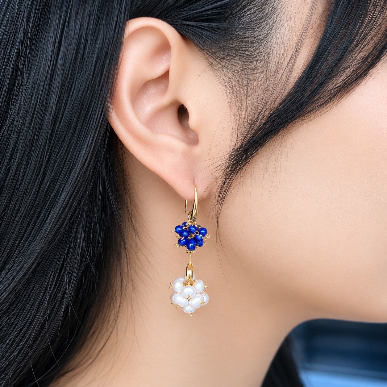 Royal Luna Drops Earrings - Image 2