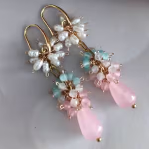 Fiesta Pearl Drop Earrings