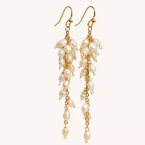 Celestial Pearl Cluster Earrings