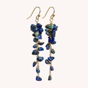 Celestial Lapis Lazuli Cluster Earrings
