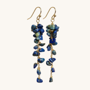Celestial Lapis Lazuli Cluster Earrings